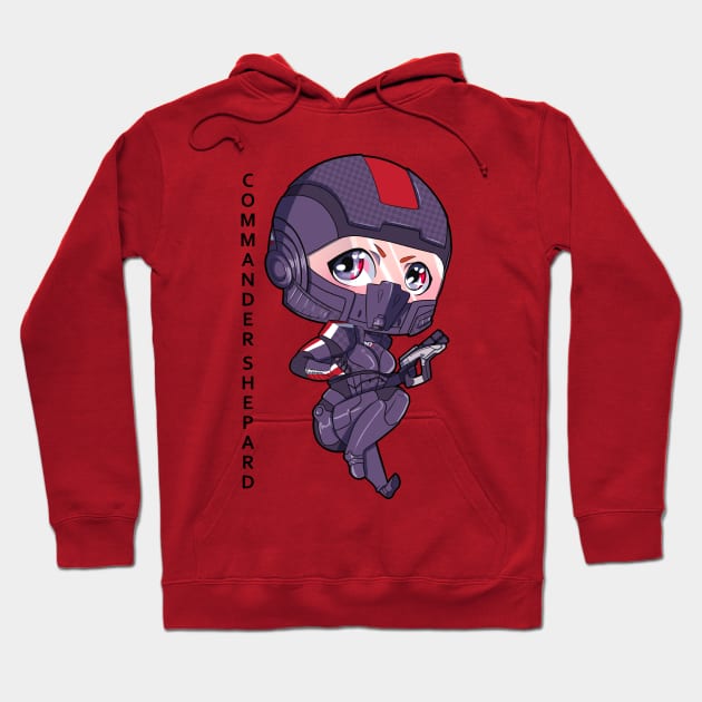 Commander Shepard Soldier Hoodie by Pastelideas